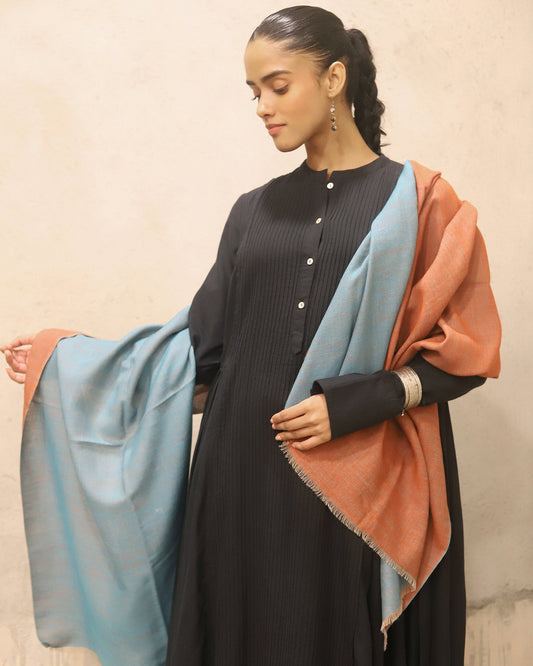 Pure Merino Wool Reversible Shawl