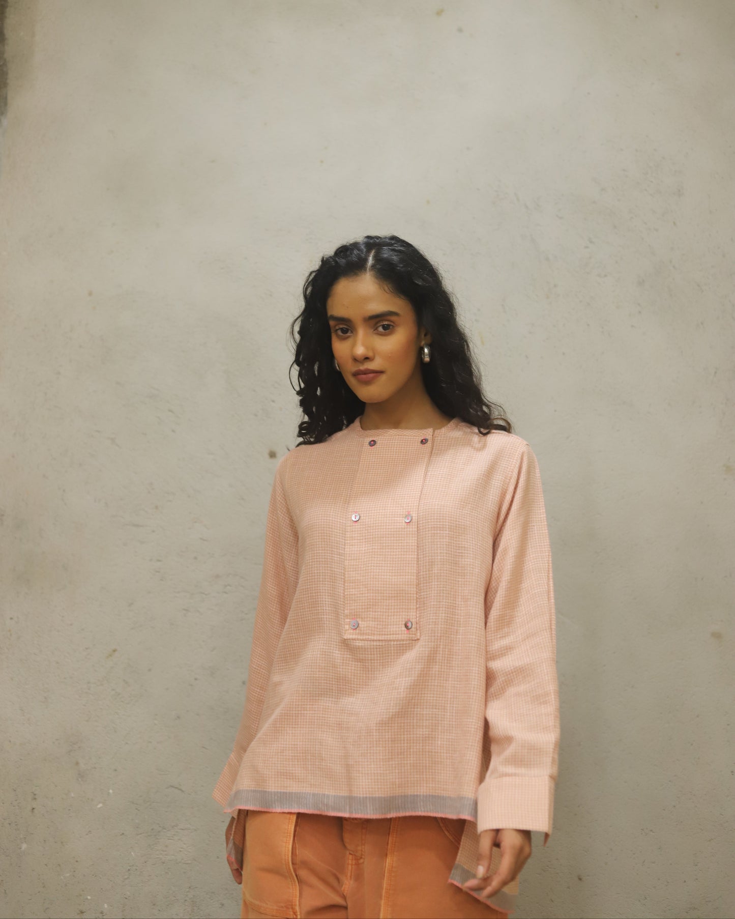 Rich cotton woven top