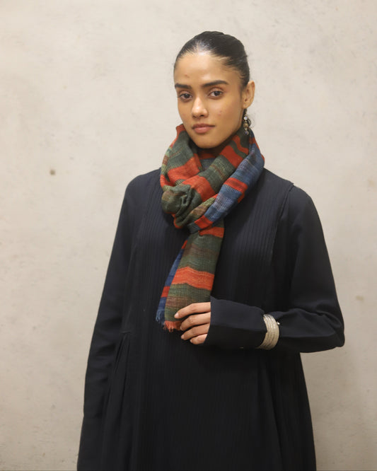 Pure Merino wool printed stole