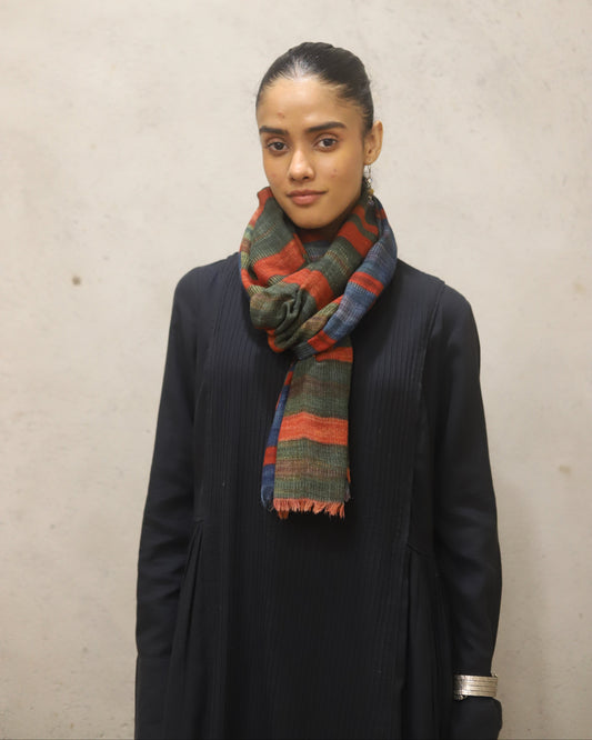 Pure Merino wool printed stole