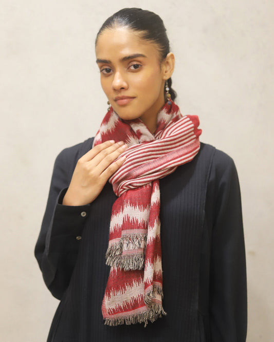 Pure merino wool woven jacquard